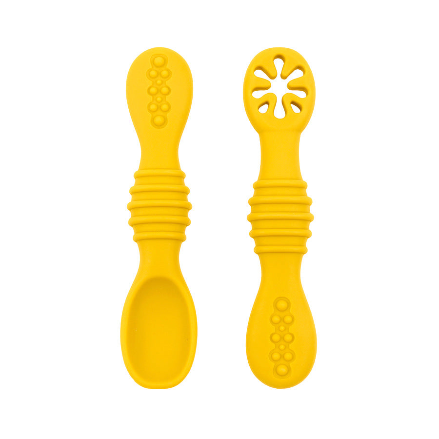 🥄 Kindra SoftStart™ – Silicone Baby Rice Paste Spoon Set