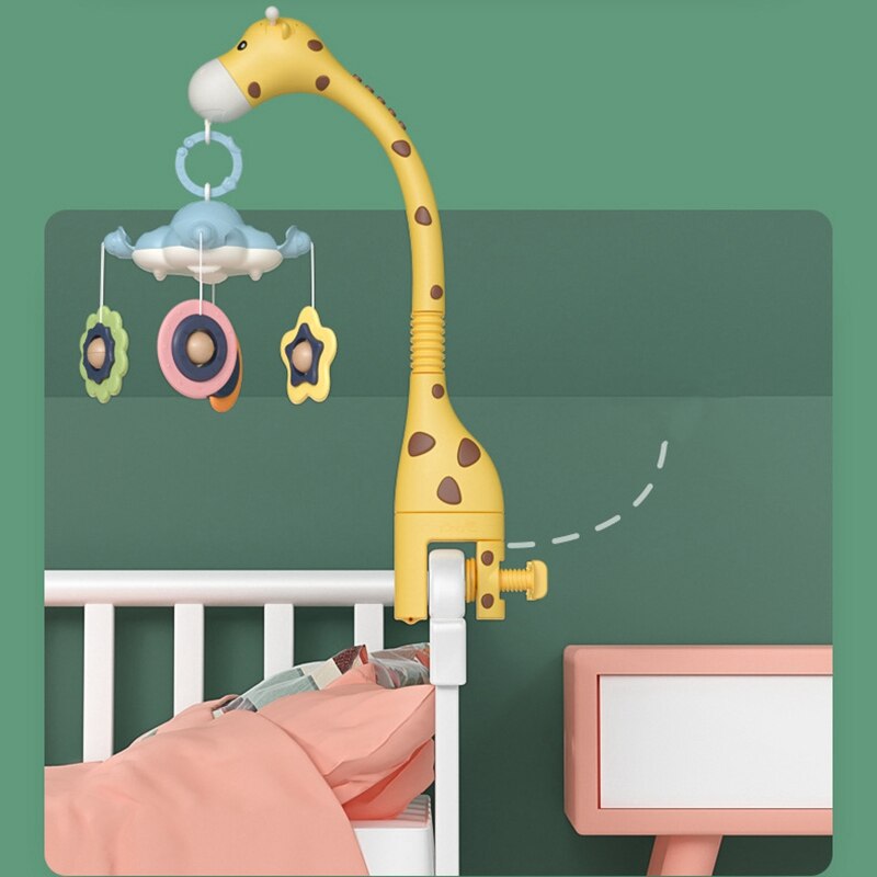 🌙 Kindra DreamGlow™ – Baby Crib Mobile with Music & Night Light