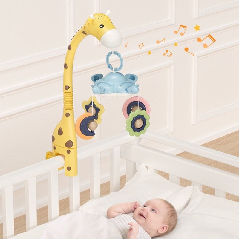 🌙 Kindra DreamGlow™ – Baby Crib Mobile with Music & Night Light