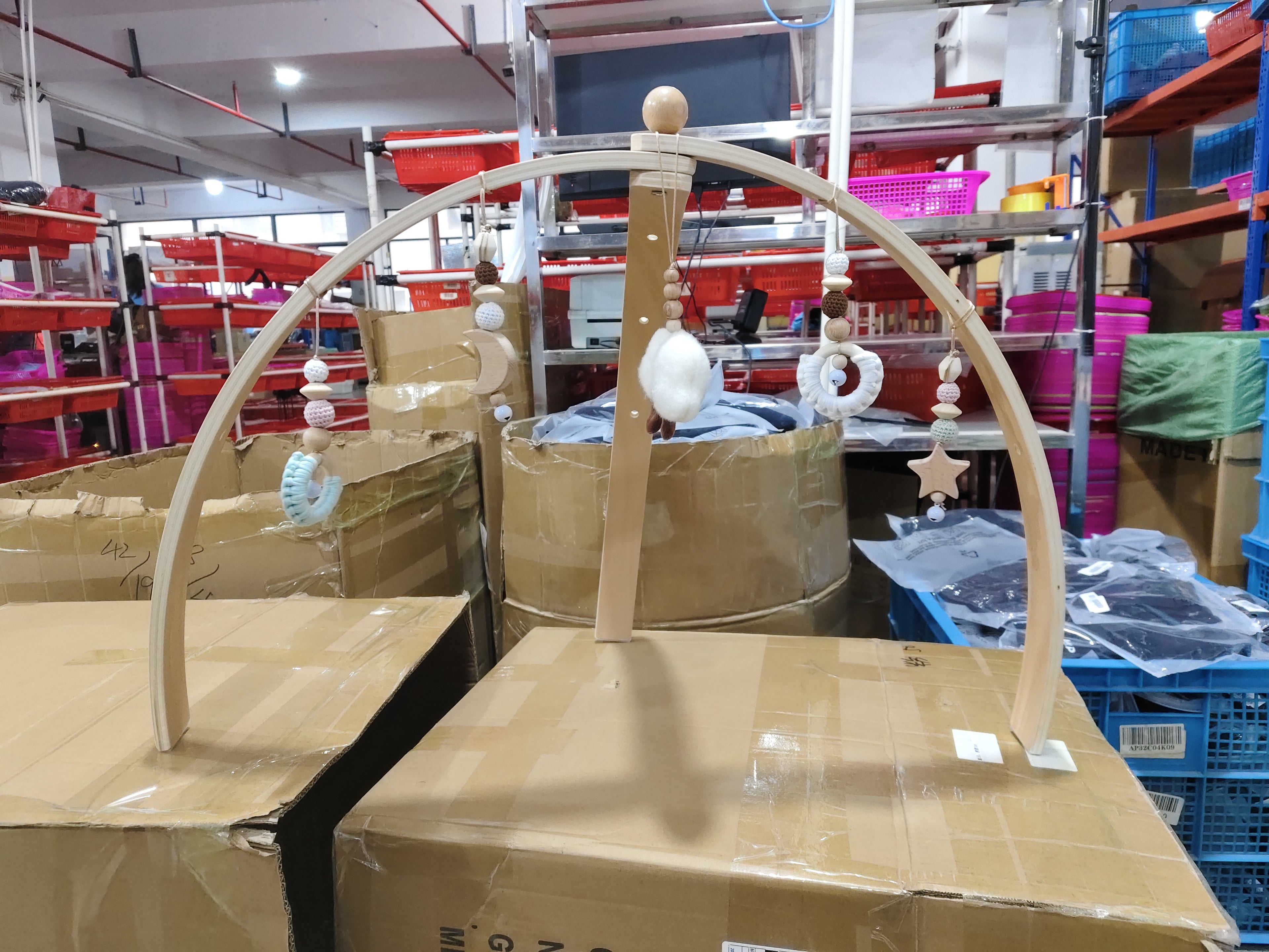 🧸 Kindra Wood Gym™ – Premium Wooden Baby Play Gym