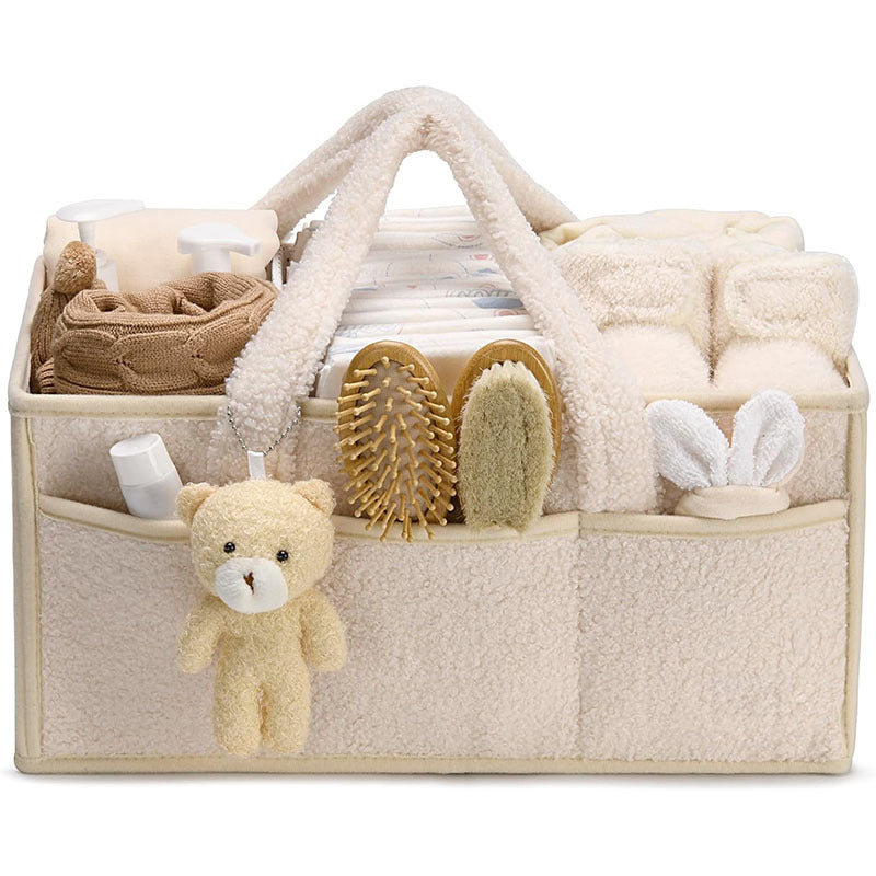 🧺 Kindra Soft Baby Organizer™ – Premium Nursery Storage Caddy