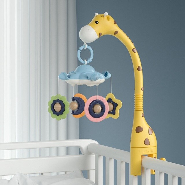 🌙 Kindra DreamGlow™ – Baby Crib Mobile with Music & Night Light