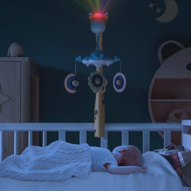 🌙 Kindra DreamGlow™ – Baby Crib Mobile with Music & Night Light