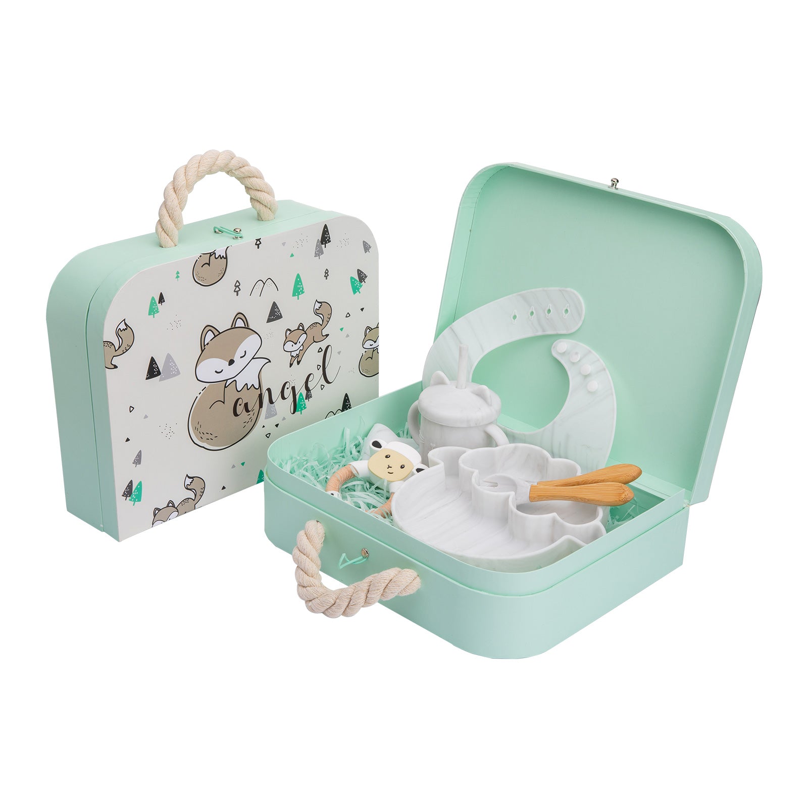 🍼 Kindra LittleFeast™ – Baby Silicone Tableware Gift Set
