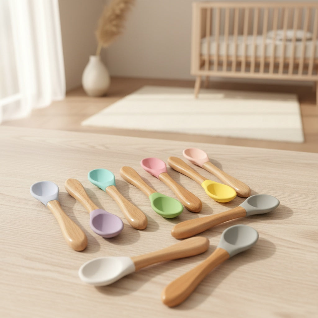 🥄 Kindra SoftSpoon™ – Silicone Baby Feeding Spoon