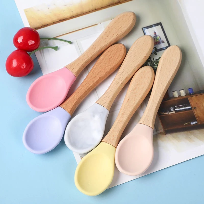 🥄 Kindra SoftSpoon™ – Silicone Baby Feeding Spoon