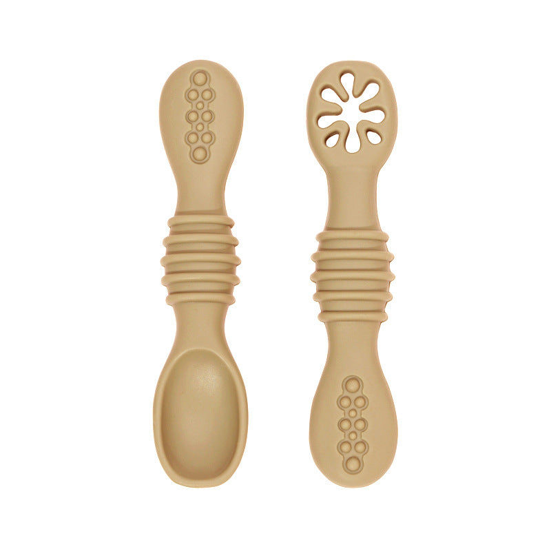 🥄 Kindra SoftStart™ – Silicone Baby Rice Paste Spoon Set