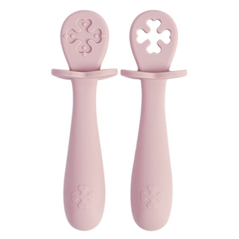 🥄 Kindra PureSpoon™ – Simple Silicone Baby Spoon (2-Pack)