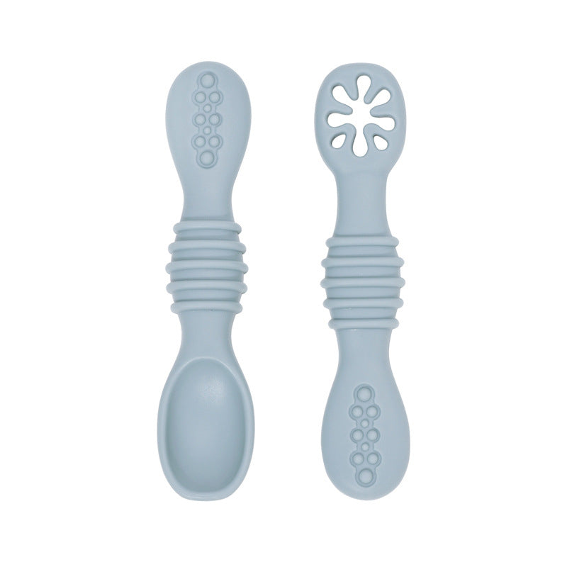 🥄 Kindra SoftStart™ – Silicone Baby Rice Paste Spoon Set