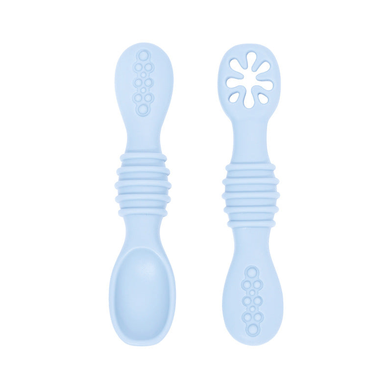 🥄 Kindra SoftStart™ – Silicone Baby Rice Paste Spoon Set