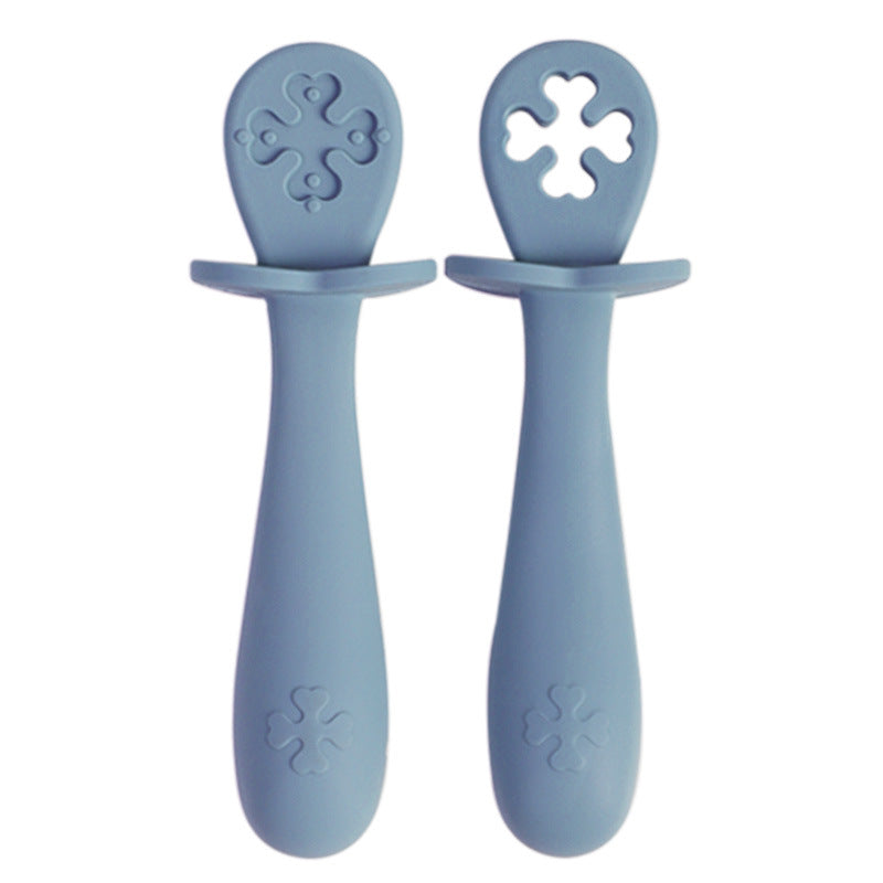🥄 Kindra PureSpoon™ – Simple Silicone Baby Spoon (2-Pack)