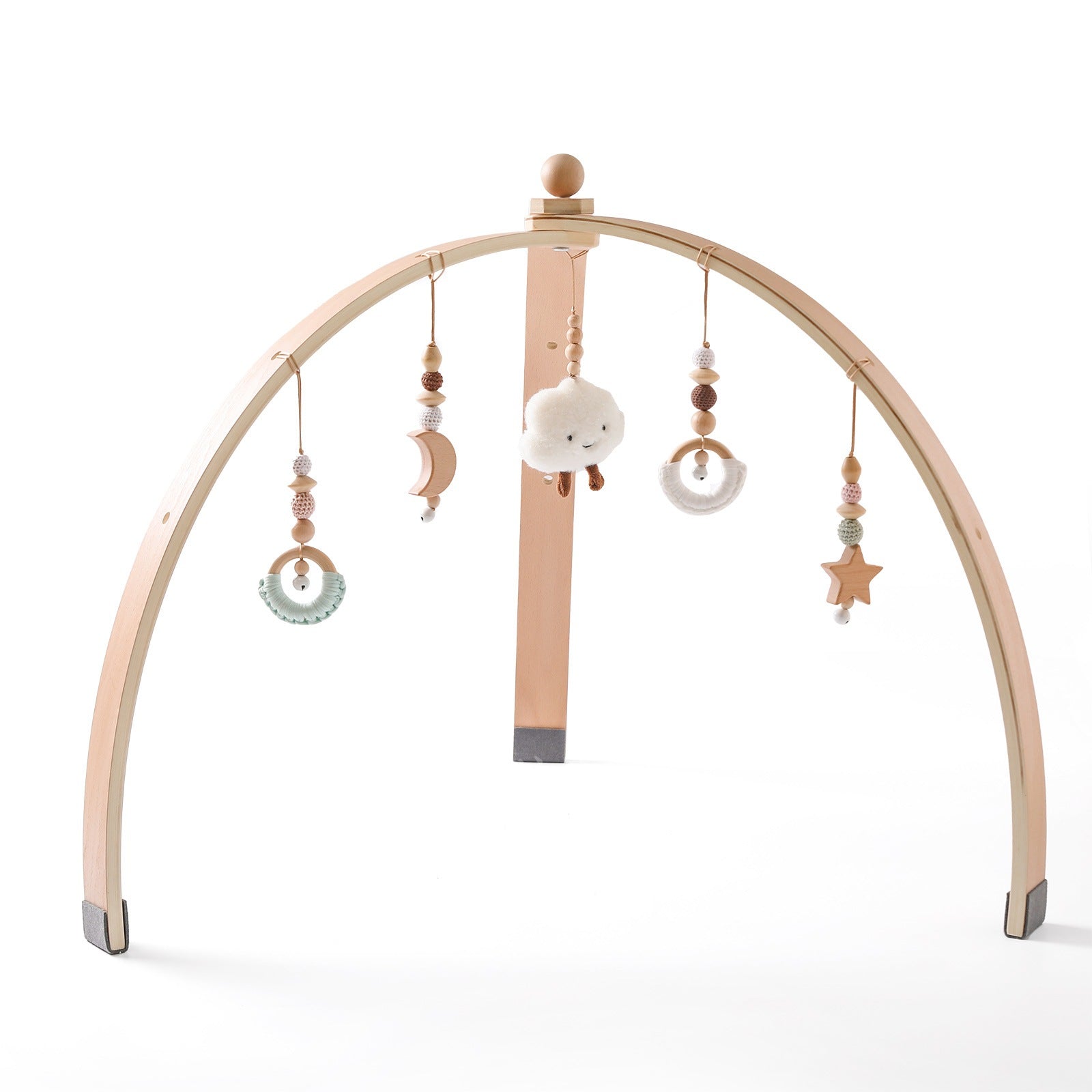 🧸 Kindra Wood Gym™ – Premium Wooden Baby Play Gym