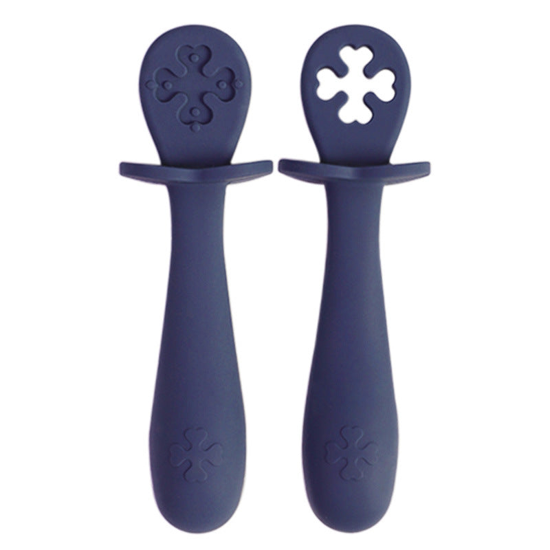 🥄 Kindra PureSpoon™ – Simple Silicone Baby Spoon (2-Pack)